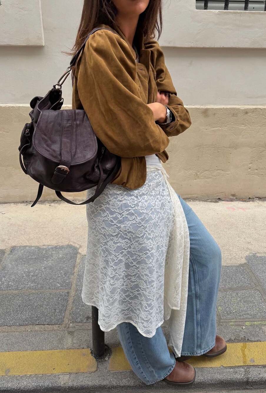 We The Free Baby Asher Tote Espresso Leather NWT - Picture 8 of 9